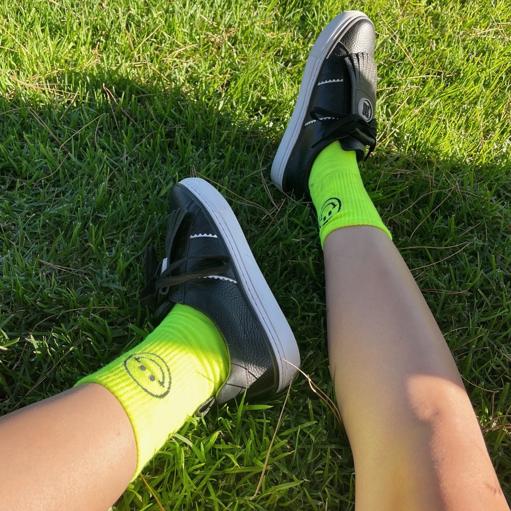 Smiley Neon Socks - Picture 3 of 7